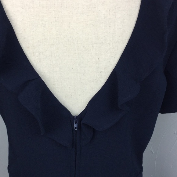 NWT Bizzbee Navy Dress with Ruffle size M - Picture 4 of 7